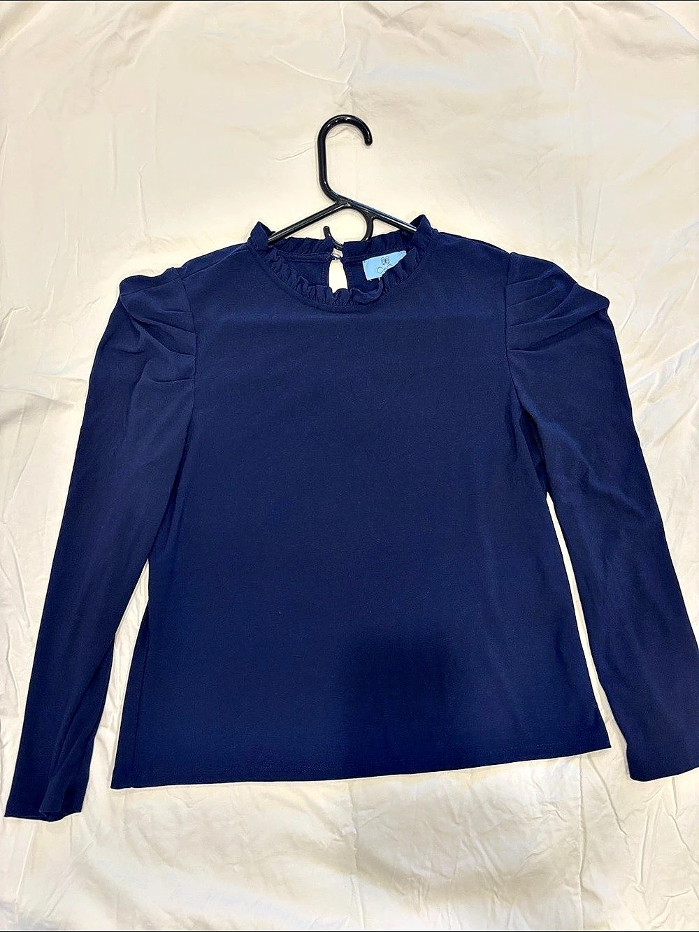 Women's Blue Long Sleeve Top